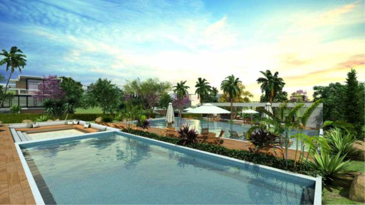 Piscina Infantil e Pool-Lounge-com-50m²-de-area-para-diversao dos pequenos